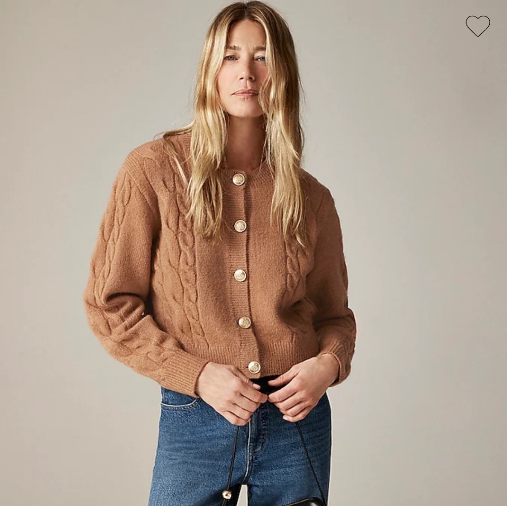 JCrew Cable Knit Cardigan